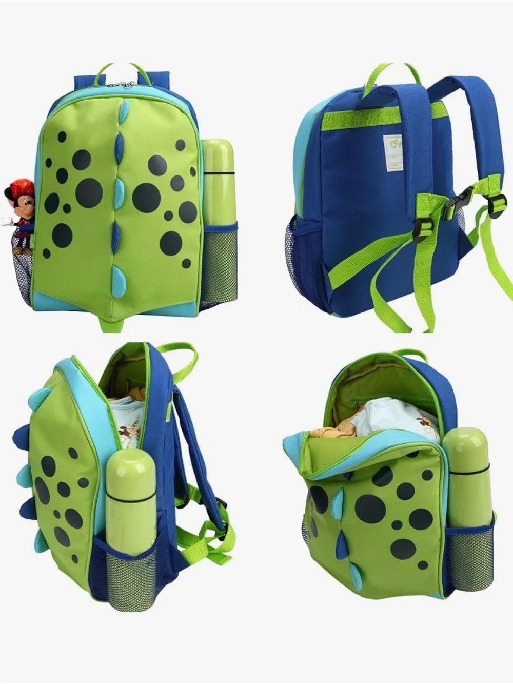 Green Dinosaur Insulated Toddler Backpack